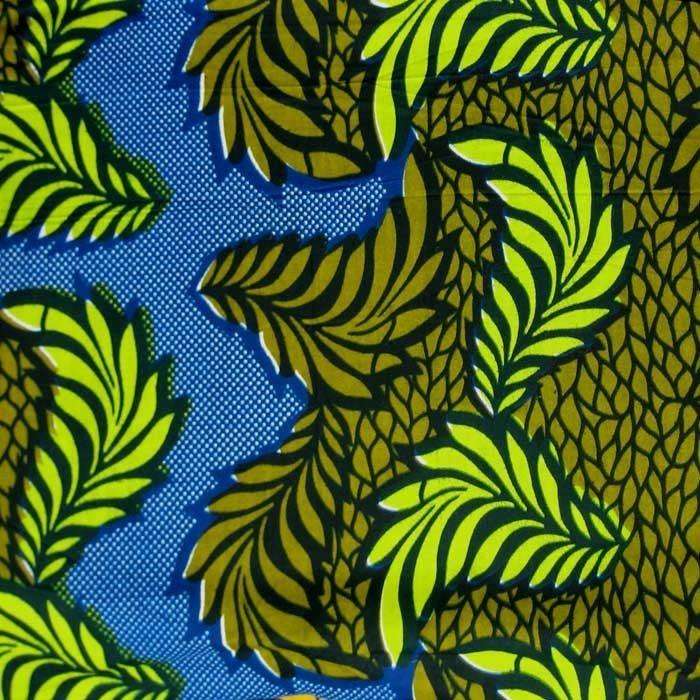 African Gold Wax Print Fabric, African Wax Cotton Gold